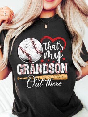 That's My Grandson Out There T-shirt, Mother's Day Gift Shirt